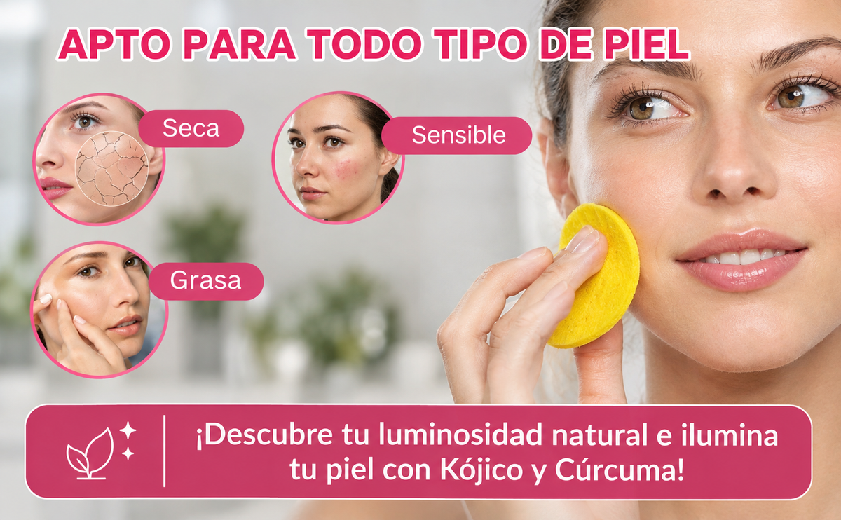 Discos Limpiadores Faciales de Cúrcuma y Ácido Kójico – Exfoliantes para el Cuidado Diario de la Piel